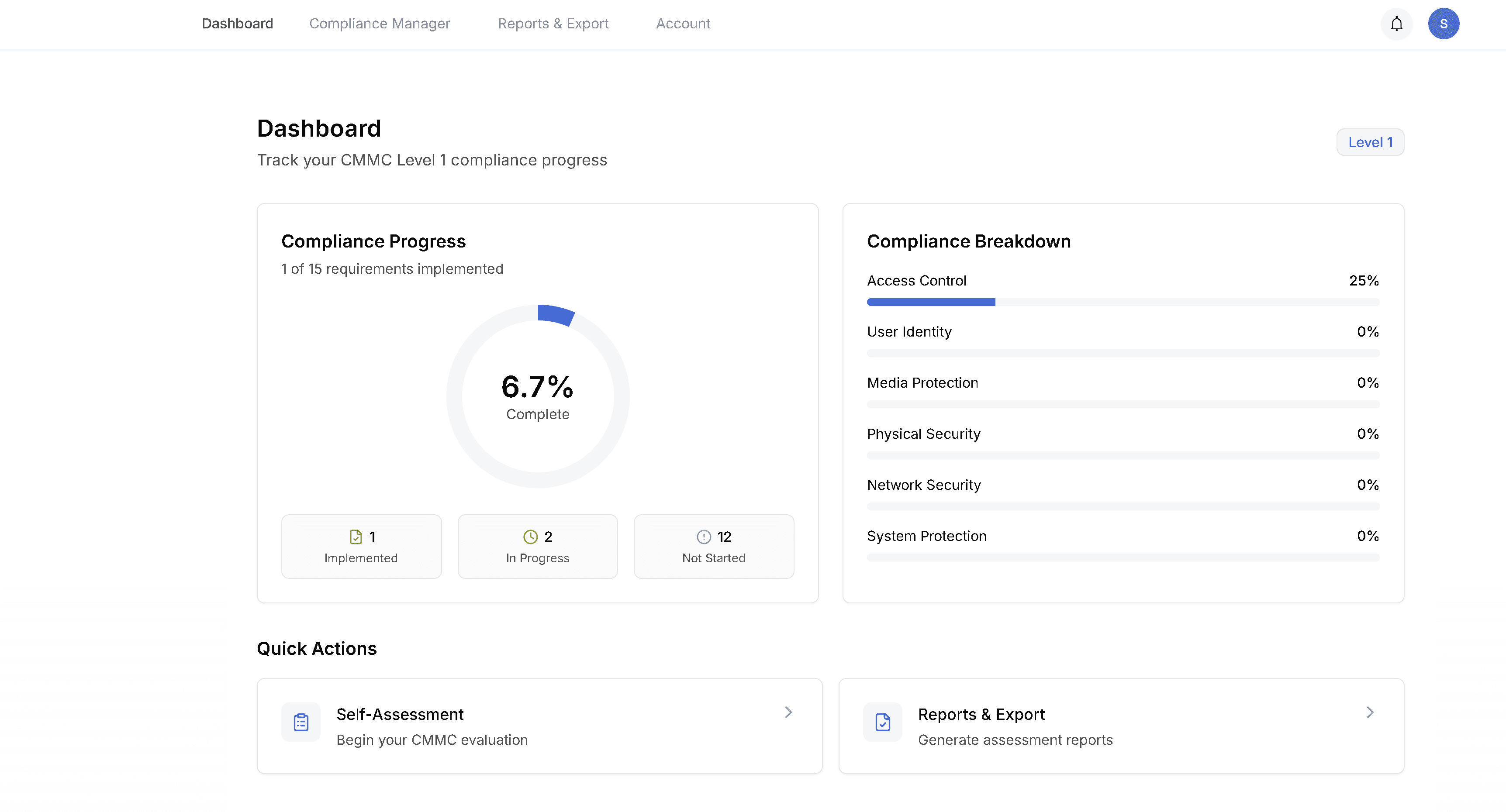 CMMC Workflow Interface